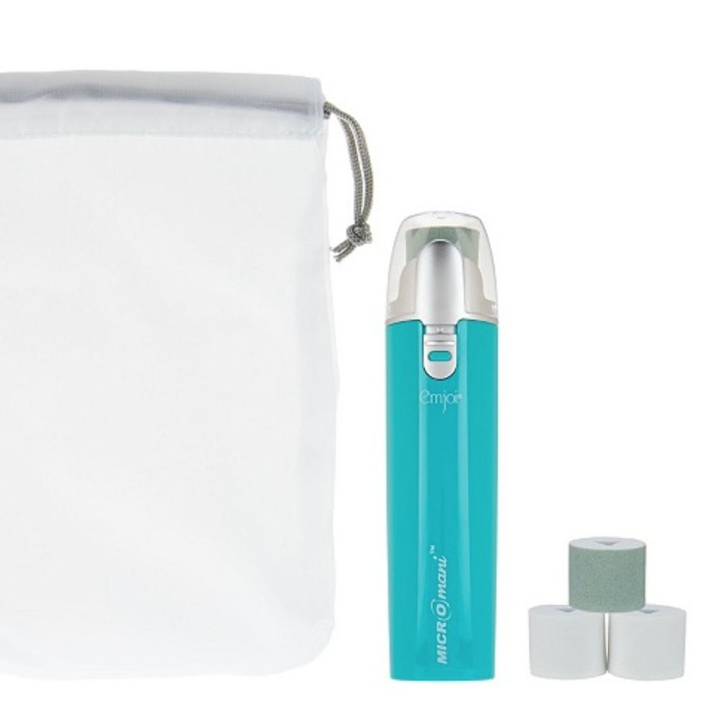 Emjoi Micro Mani Nail Buffer with 4 Smooth & Shine Rollers (Teal)